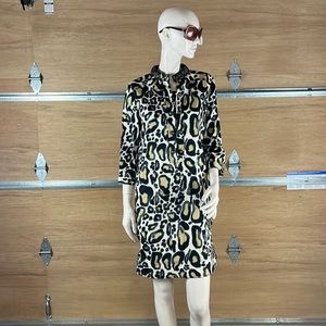 NWOT St John’s SoCa Animal Print Dress Sz Small